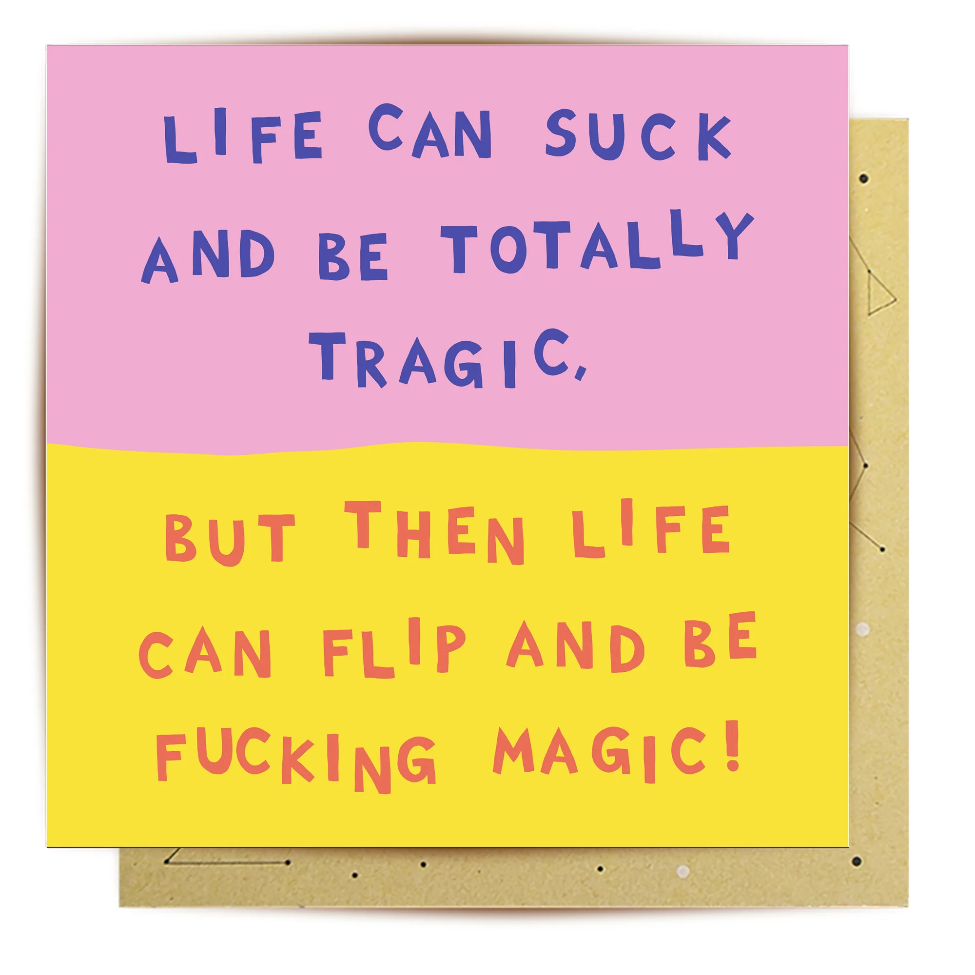 Greeting Card Totally Tragic / Fucking Magic