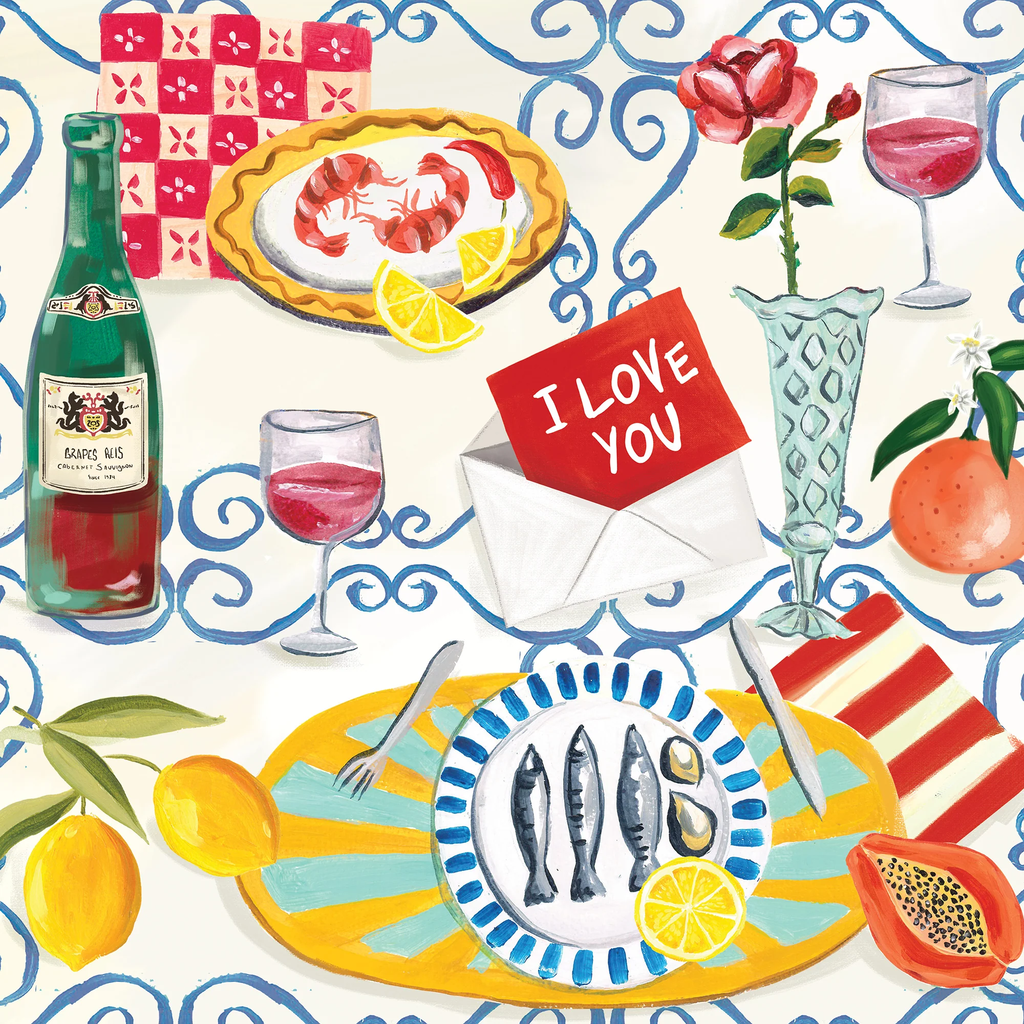 Greeting Card Valentine's Dinner - Image 3