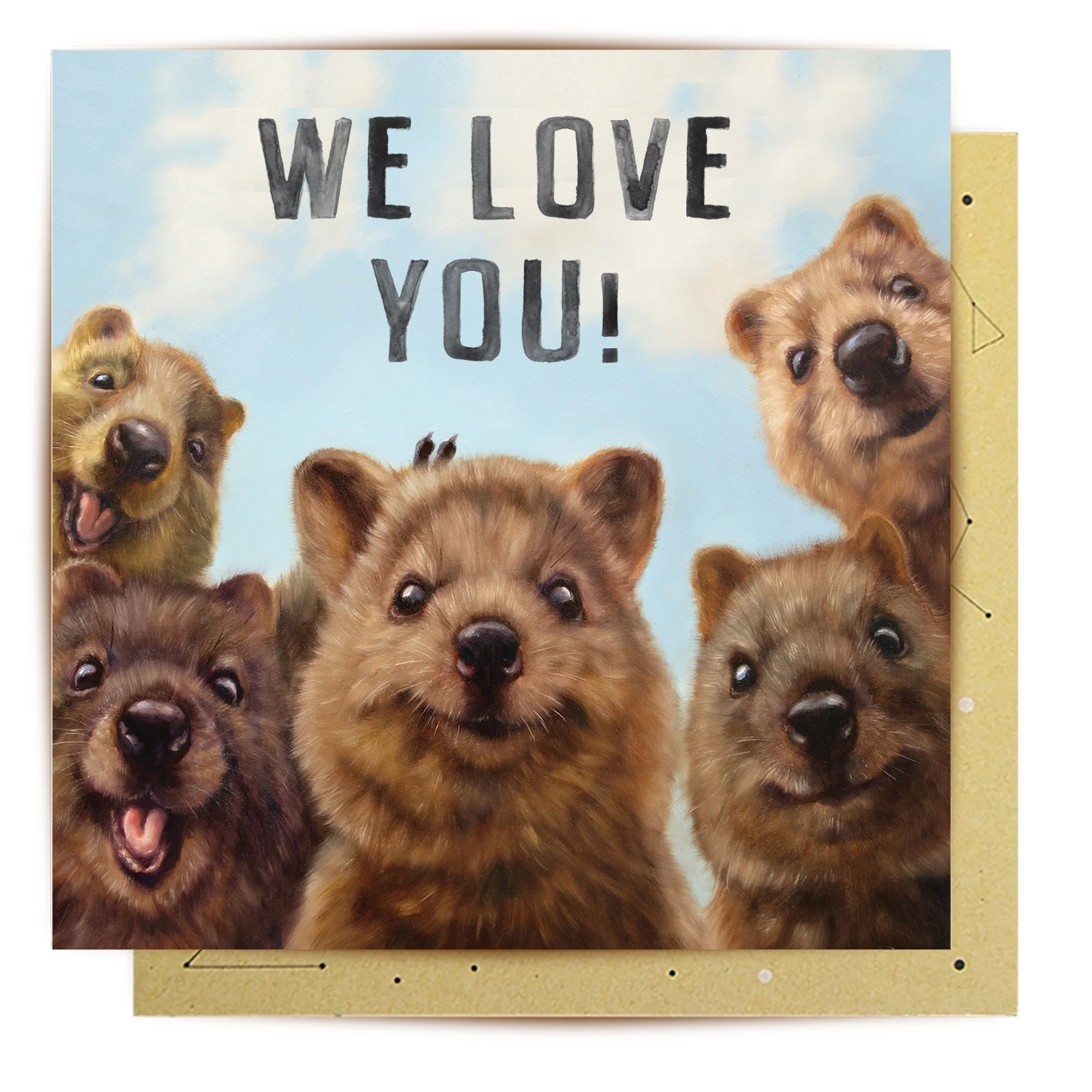 Greeting Card We Love You Quokkas