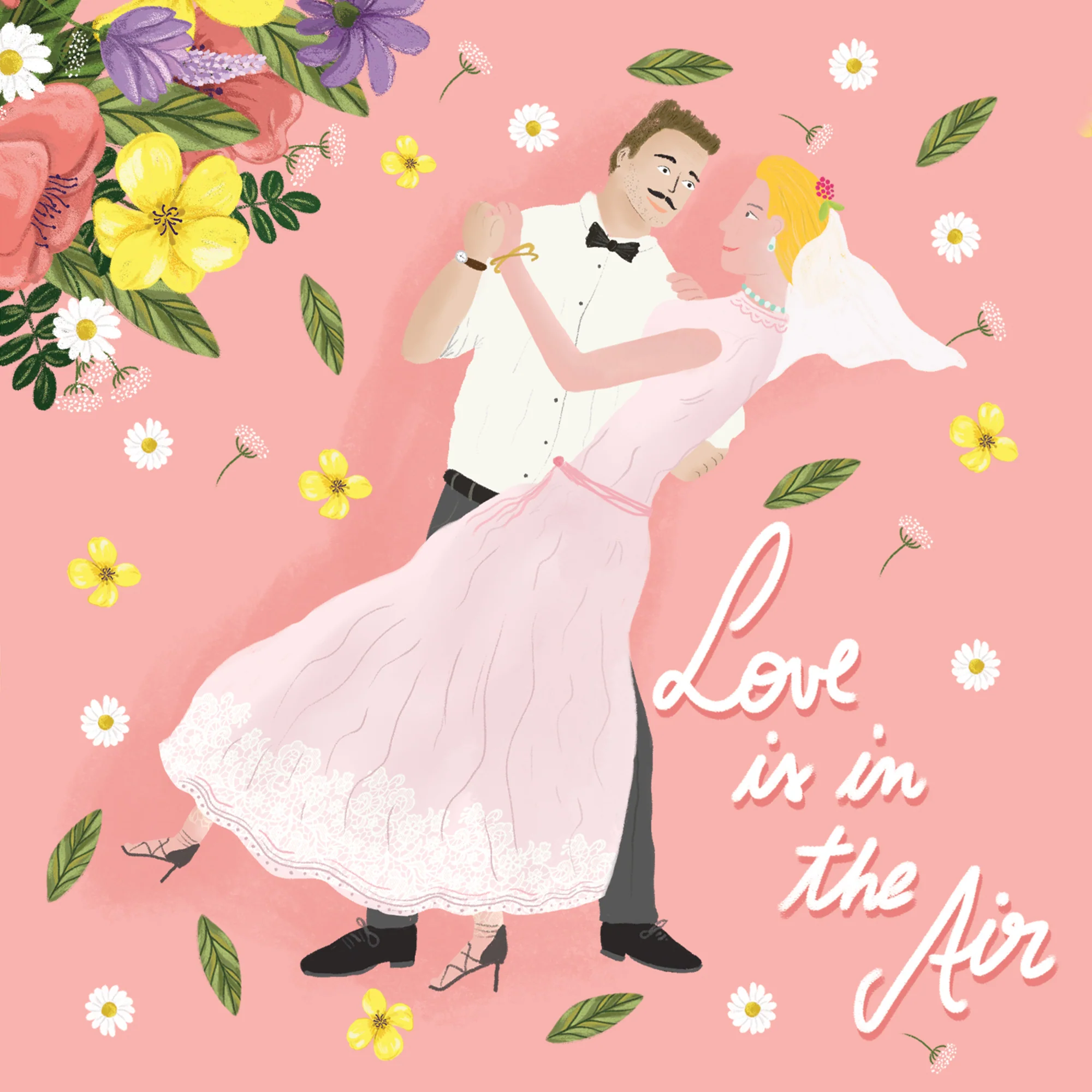 Greeting Card Wedding Love In The Air - Image 3