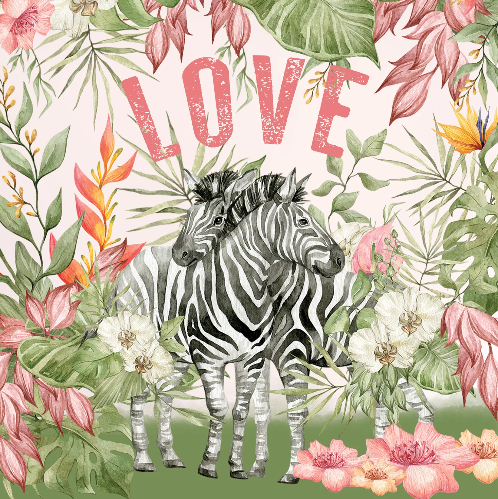 Greeting Card Zebras Hug Favourite - Image 3