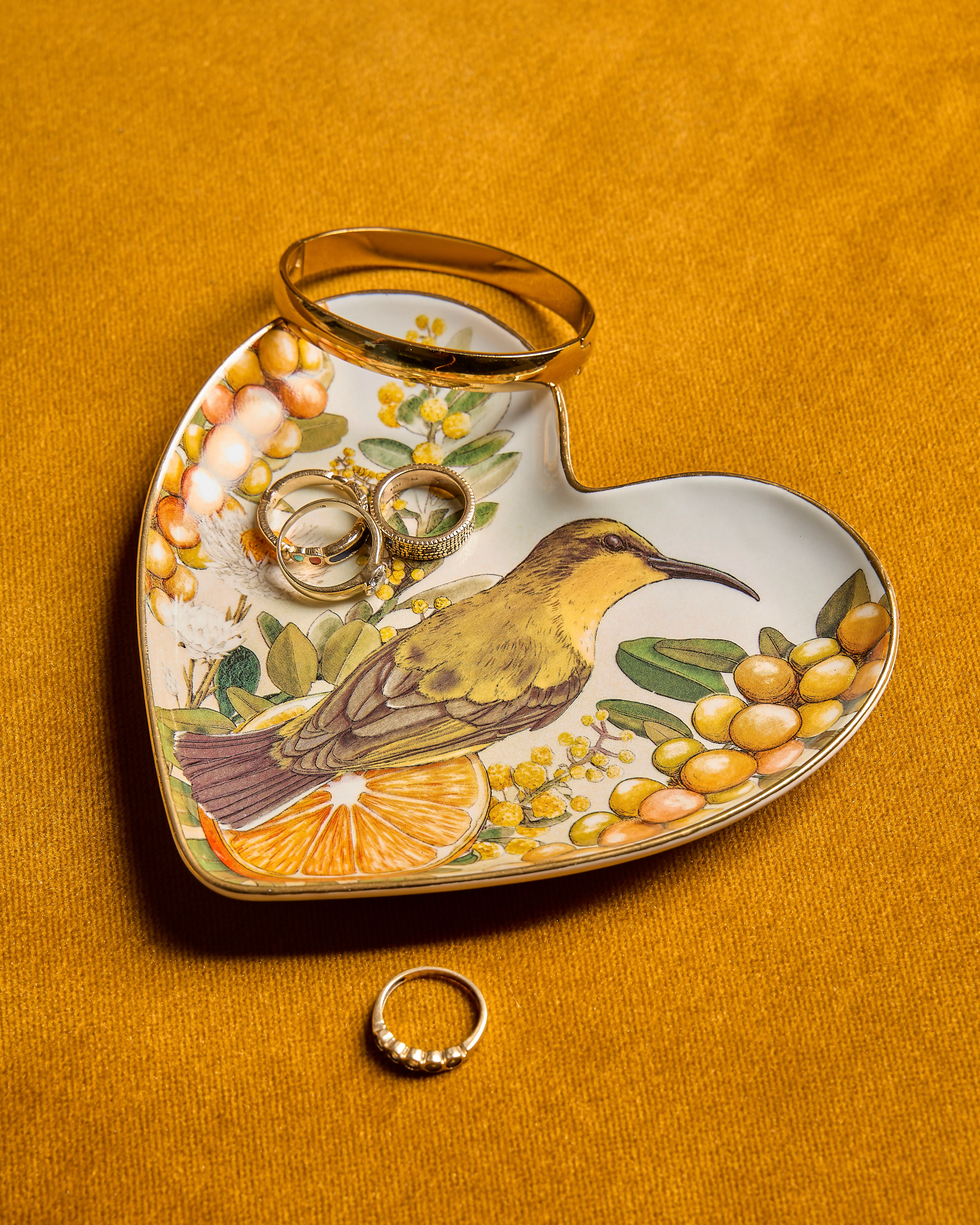 Heart Shape Trinket Tray Golden Hour - Image 2
