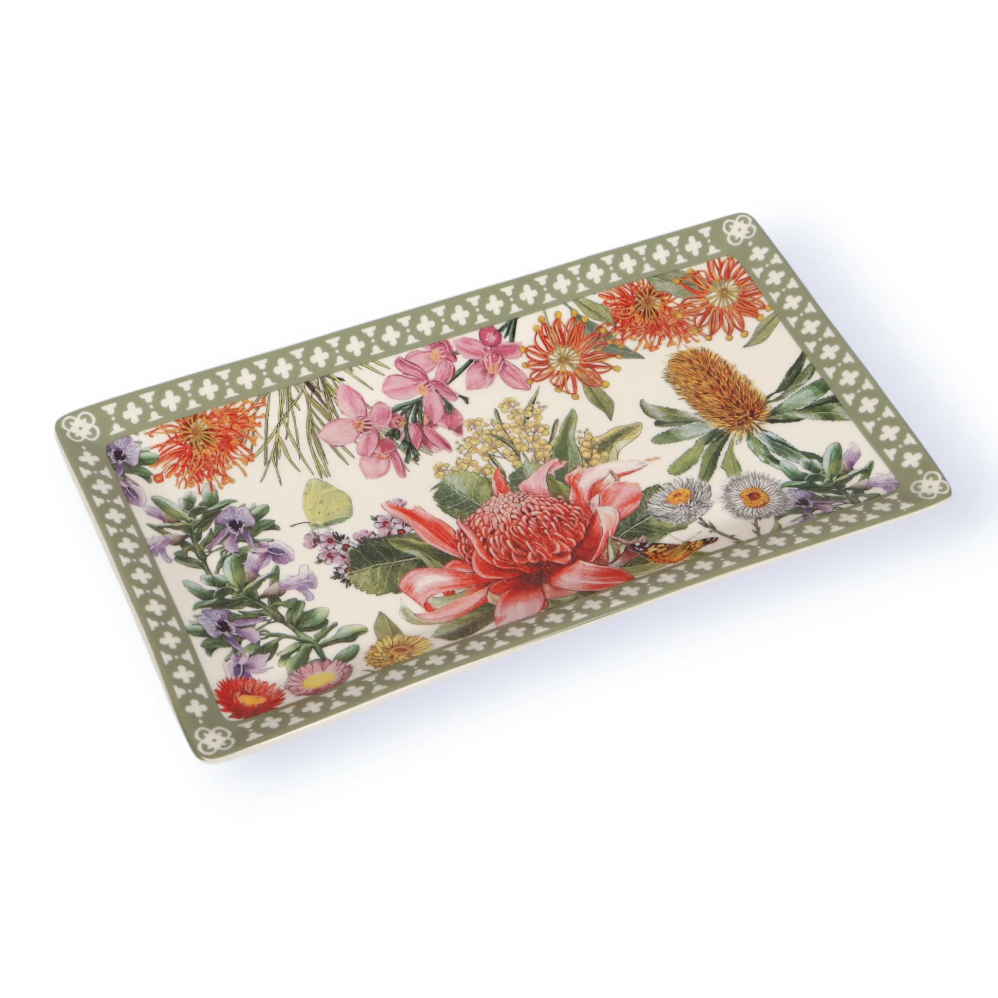 Large Ceramic Tray Botanical Blooms - Image 4