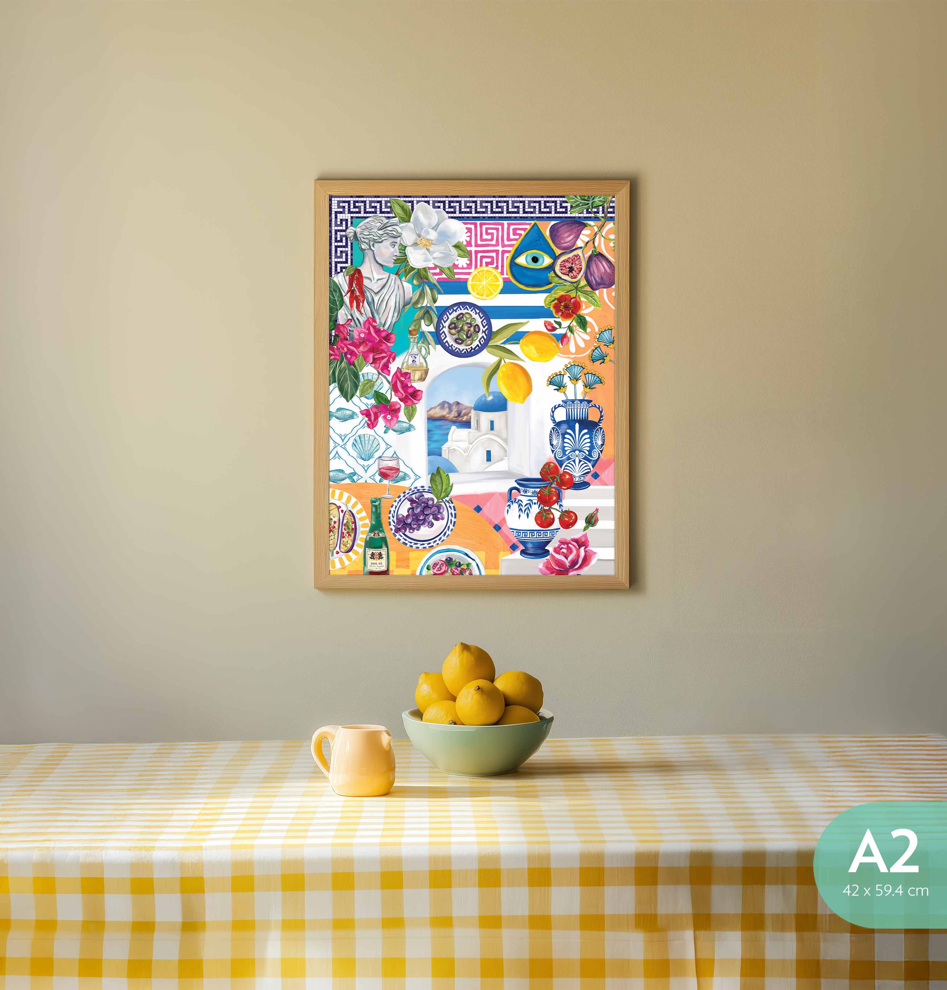 Art Print Mediterranean Summer Window - Image 2