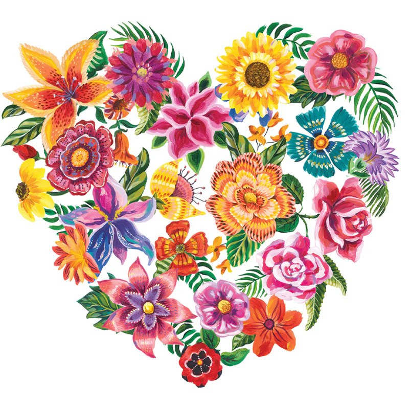 Mini Card Flower Heart - Image 2