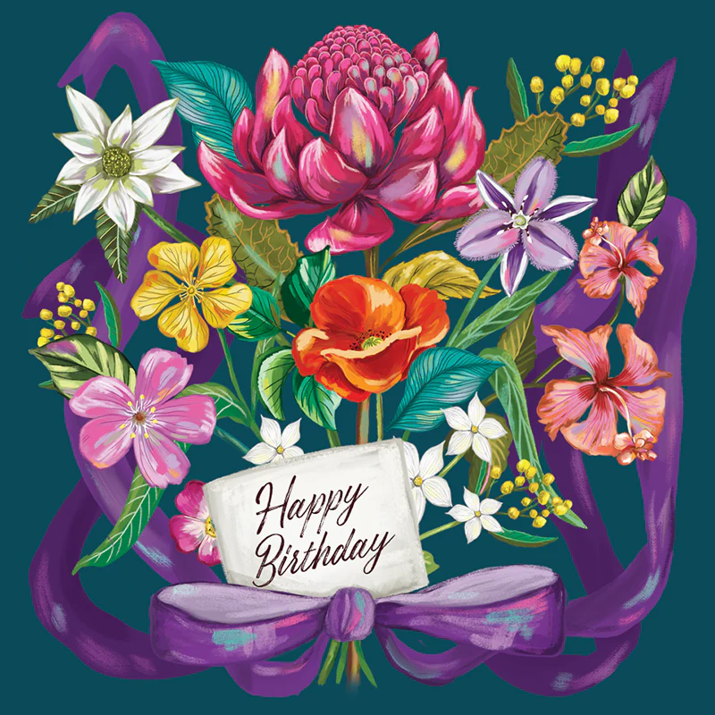 Mini Card Happy Birthday Bouquet - Image 2
