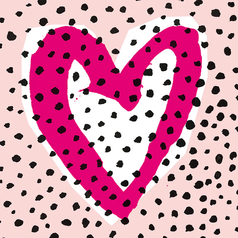 Mini Card Pink Heart - Image 2
