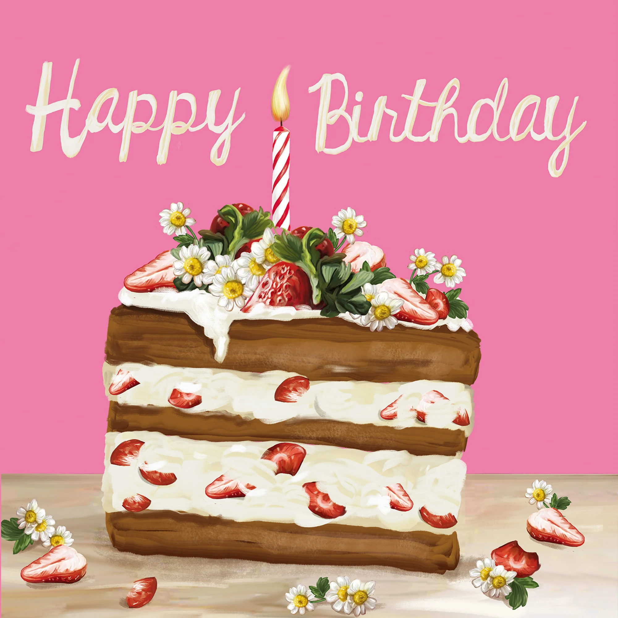 Mini Card Strawberry Cake - Image 2