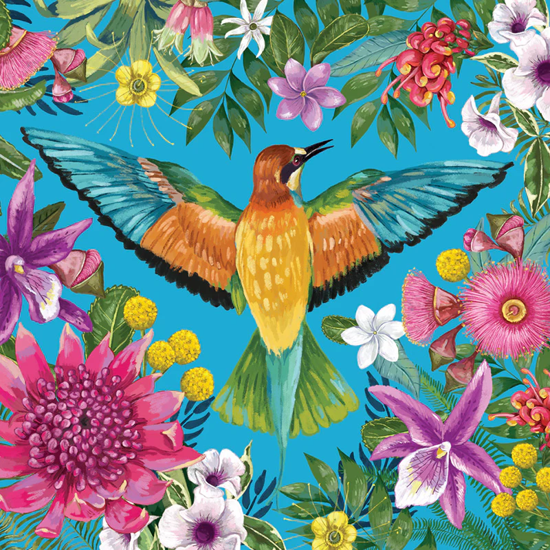 Mini Card Tropicana Australiana Blue Bird - Image 2
