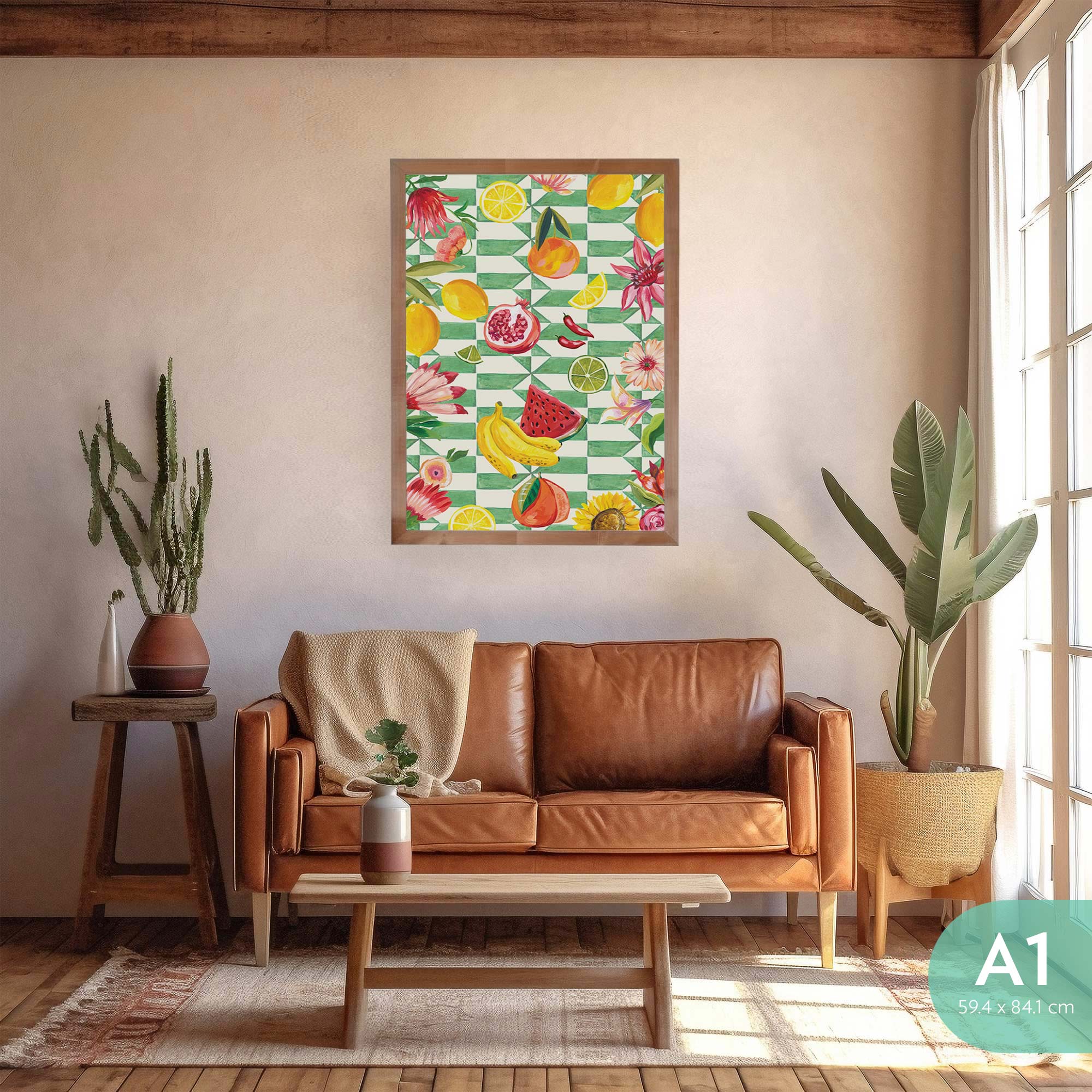 Art Print Life in Colour Pattern