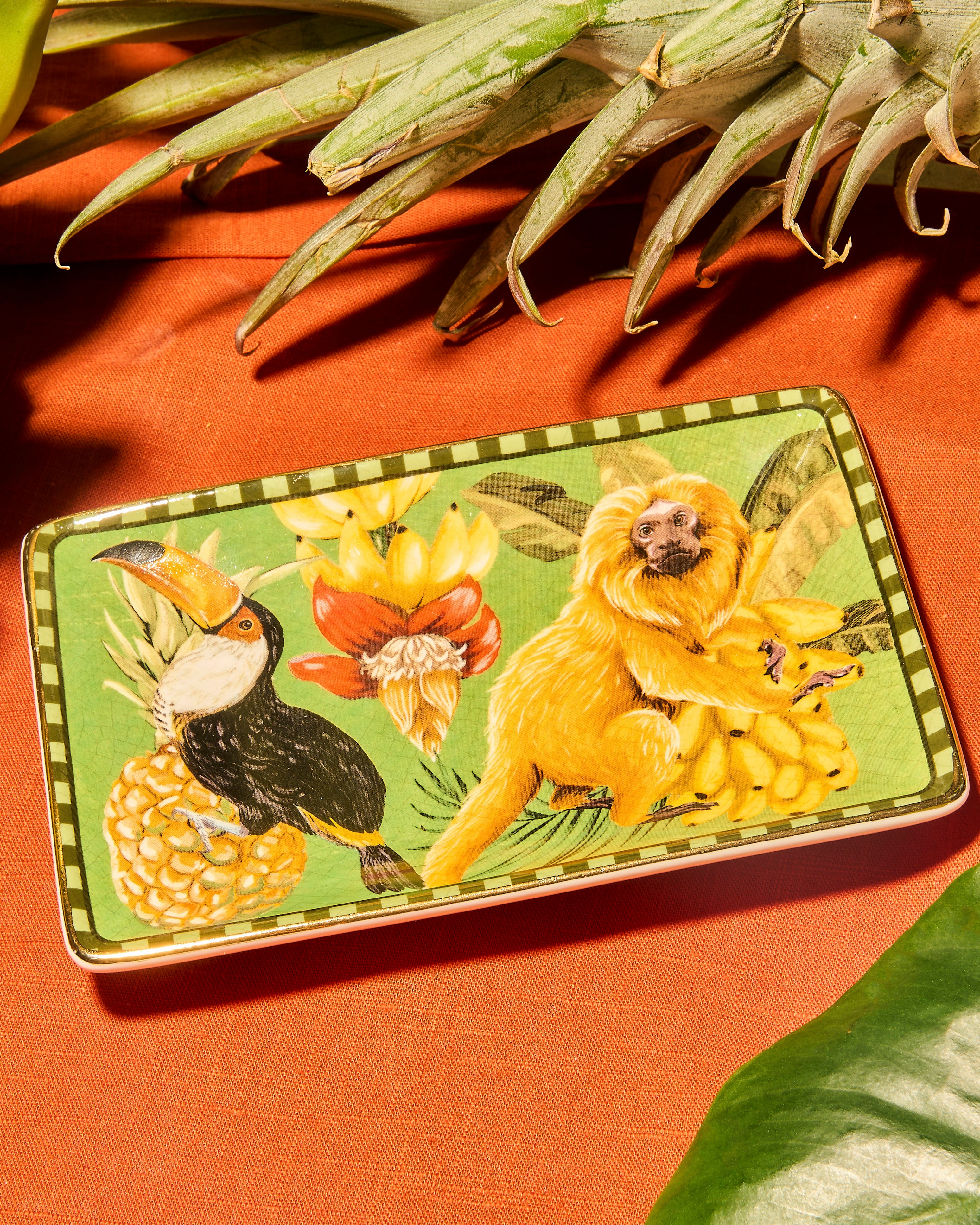 Rectangle Trinket Tray Brazilian Summer Monkey - Image 2