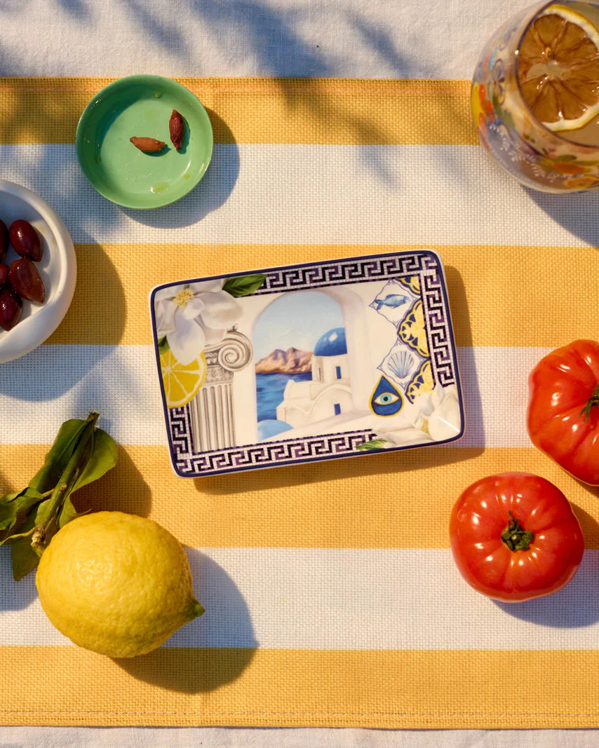 Rectangle Trinket Tray Mediterranean Summer - Image 2