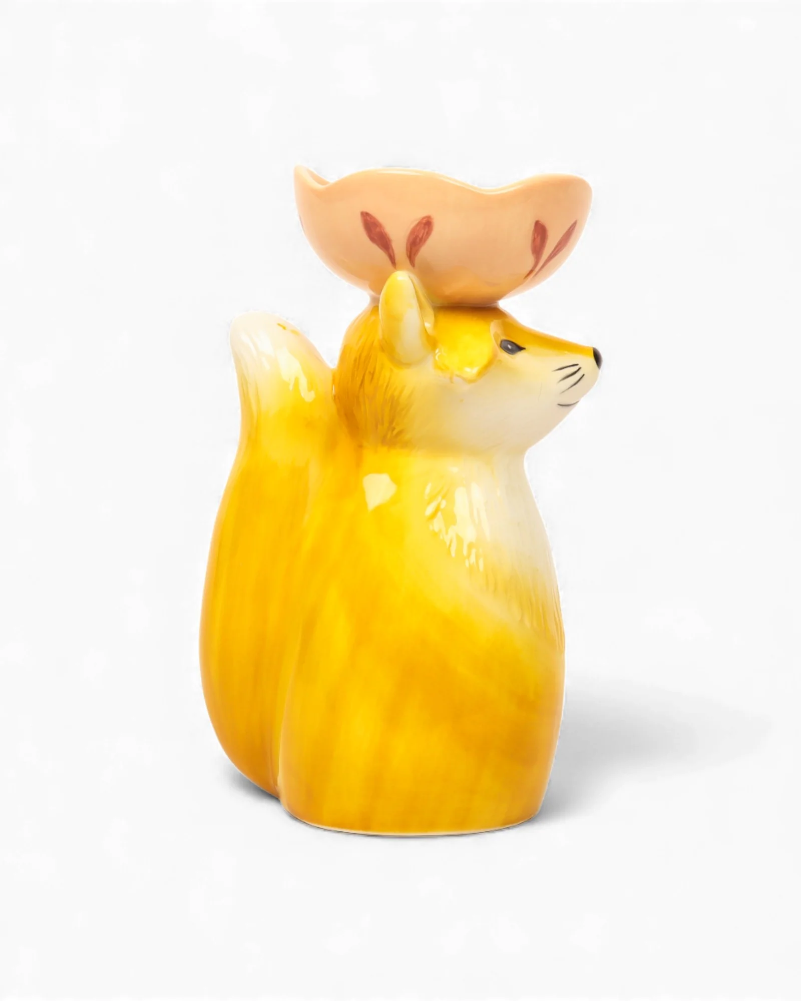 Retro Folk Stoneware Foxy Vase - Image 4
