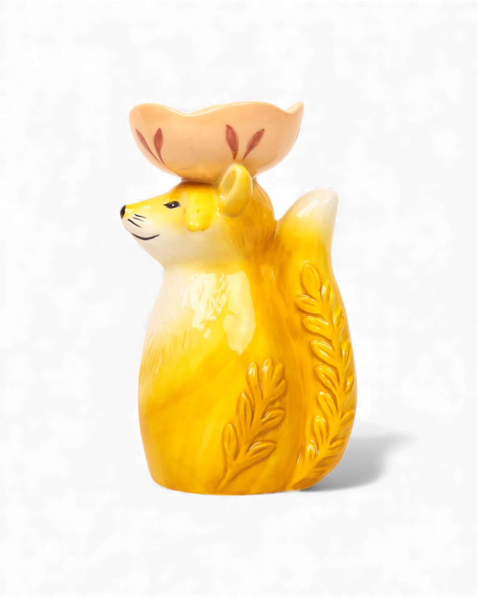 Retro Folk Stoneware Foxy Vase - Image 6