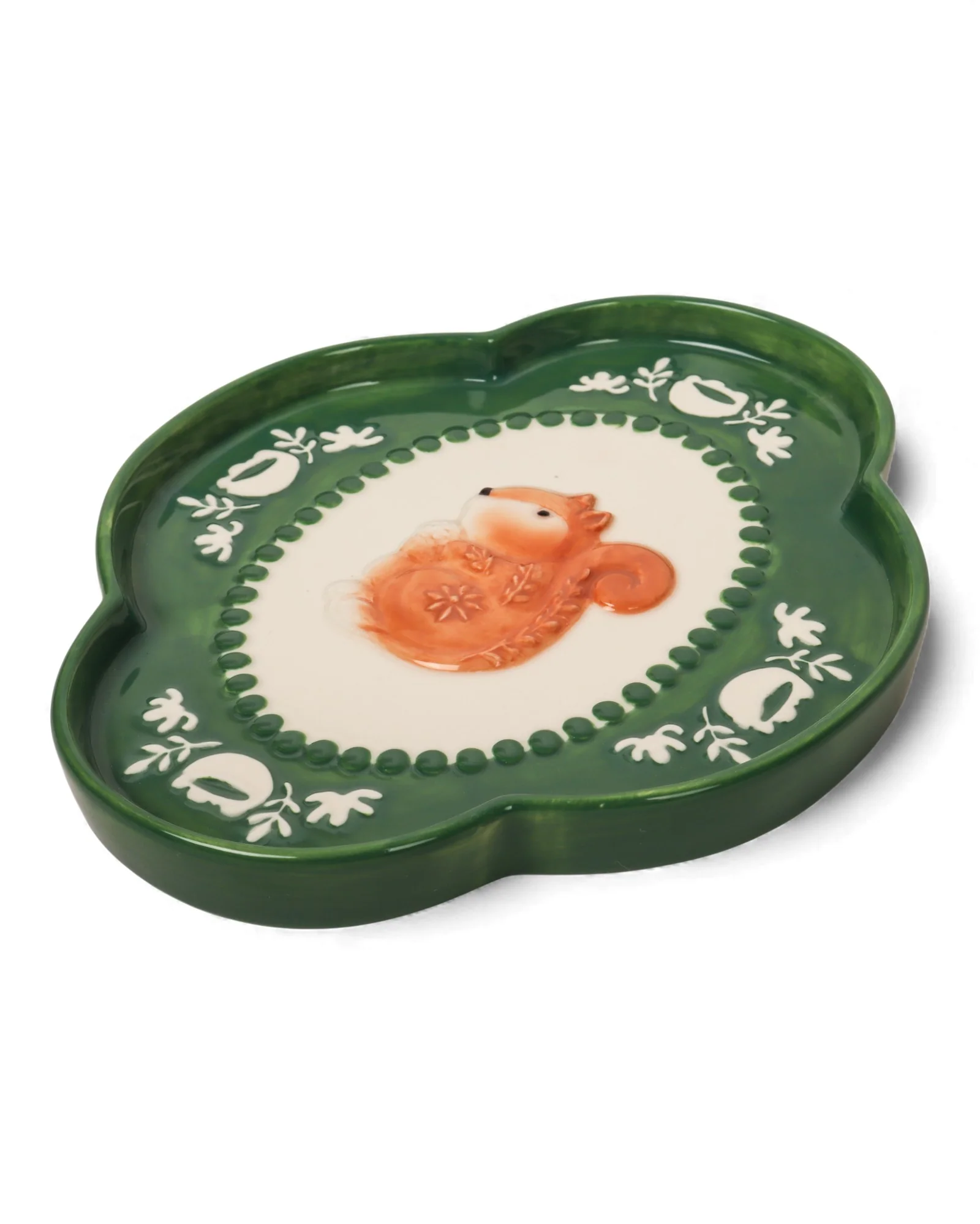 Retro Folk Stoneware Nutty Dish - Image 3