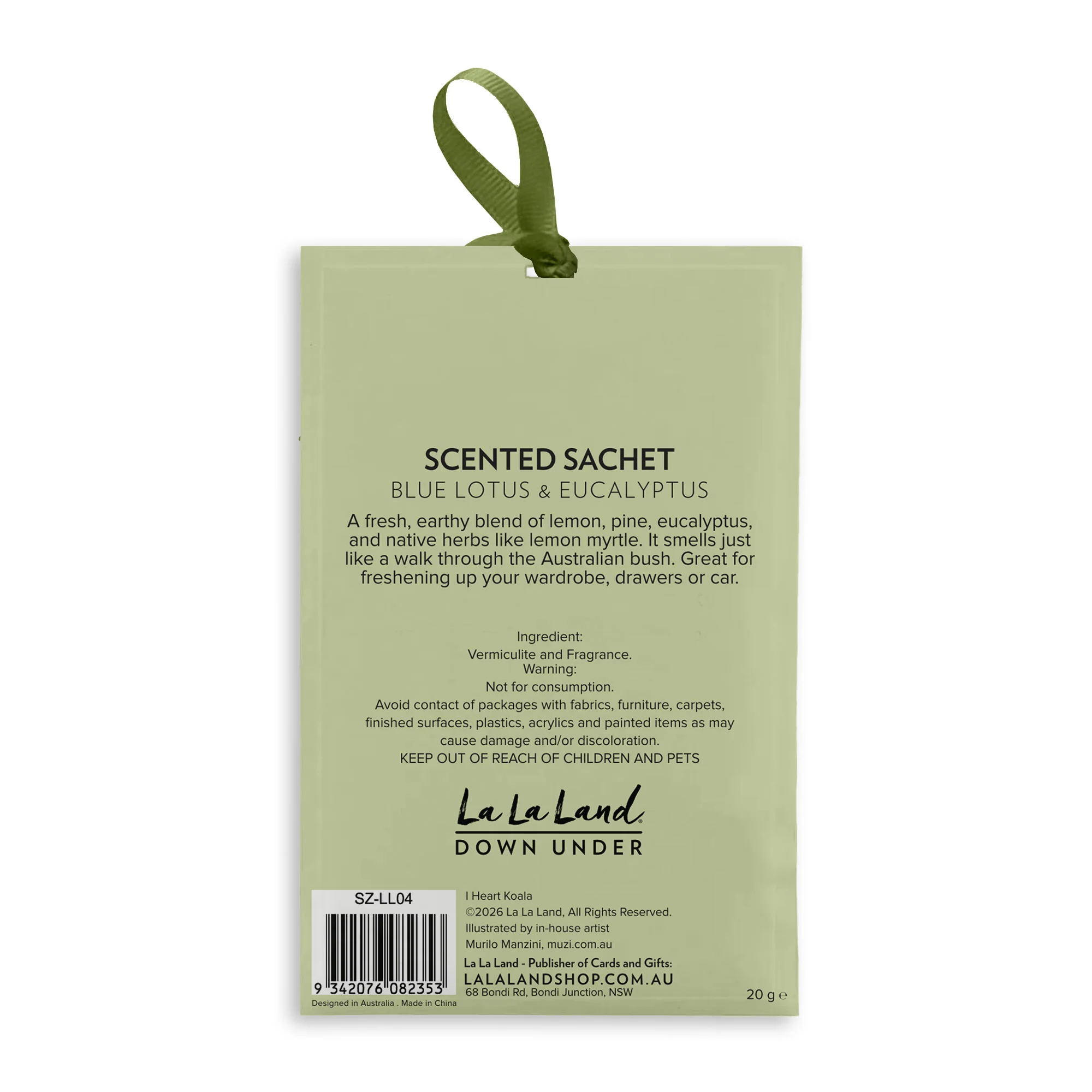 Scented Sachet I Heart Koala - Image 2