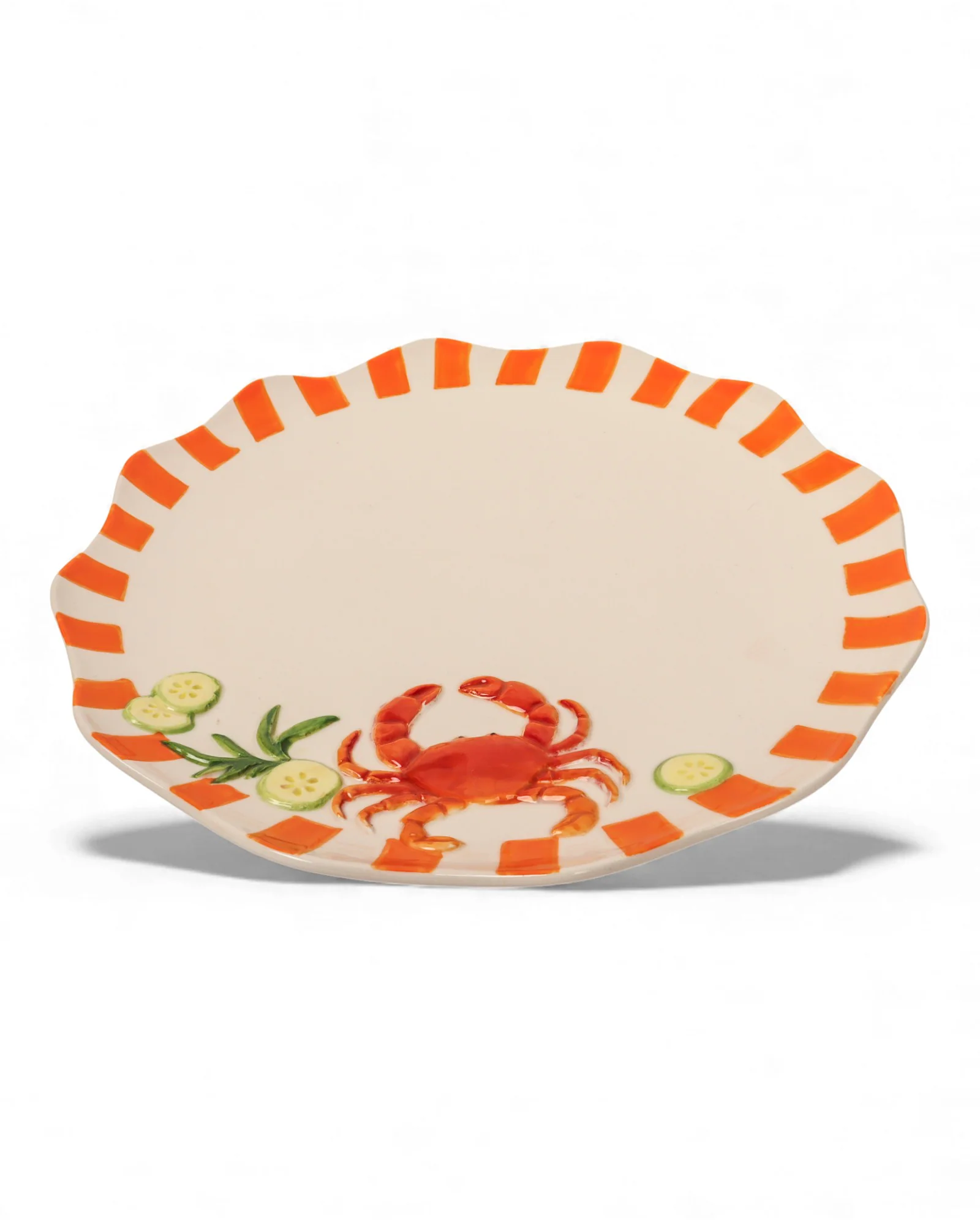 Seaview Stoneware Crab Dinner Plate - Image 4