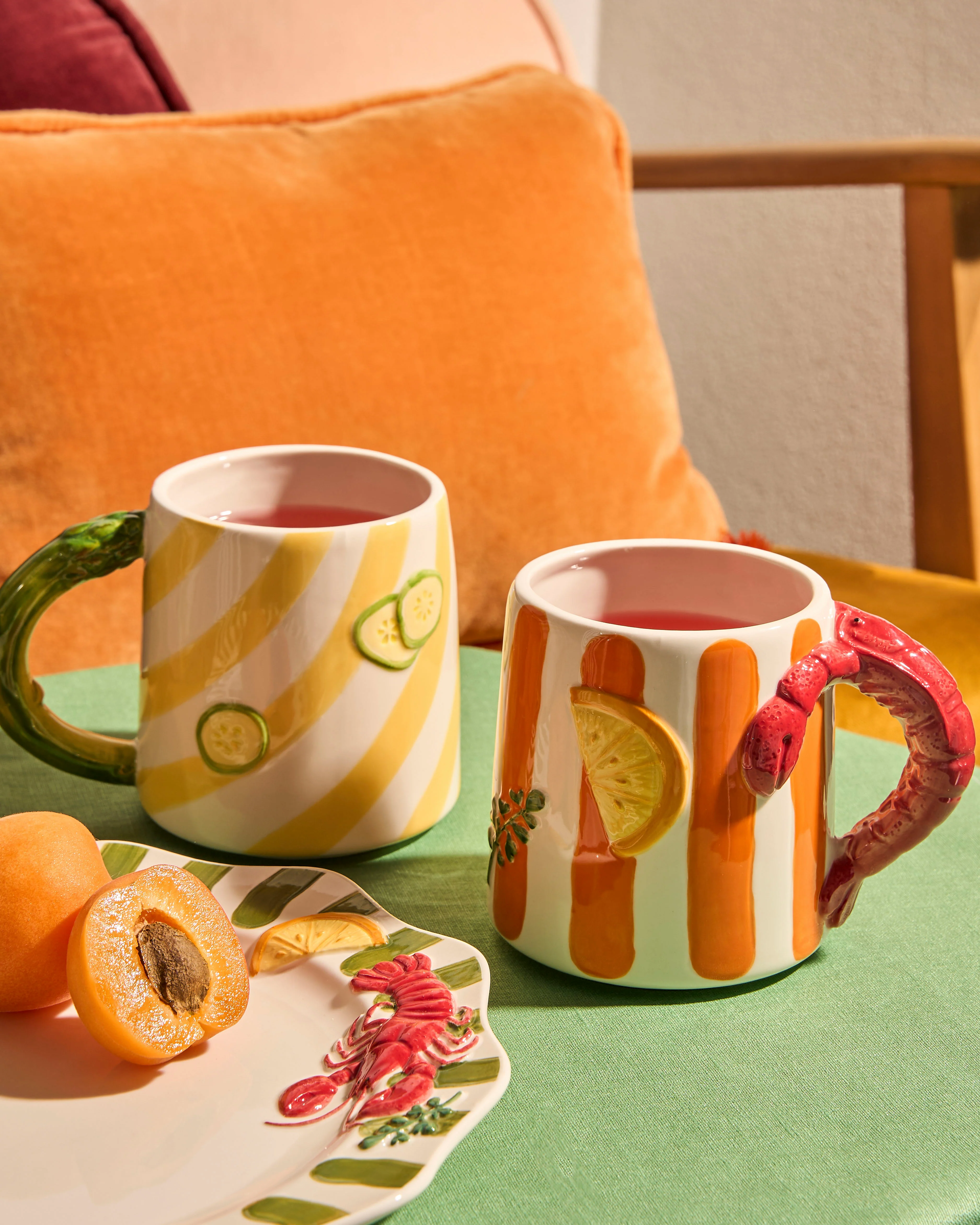 Seaview Stoneware Lobster Mug - Image 2