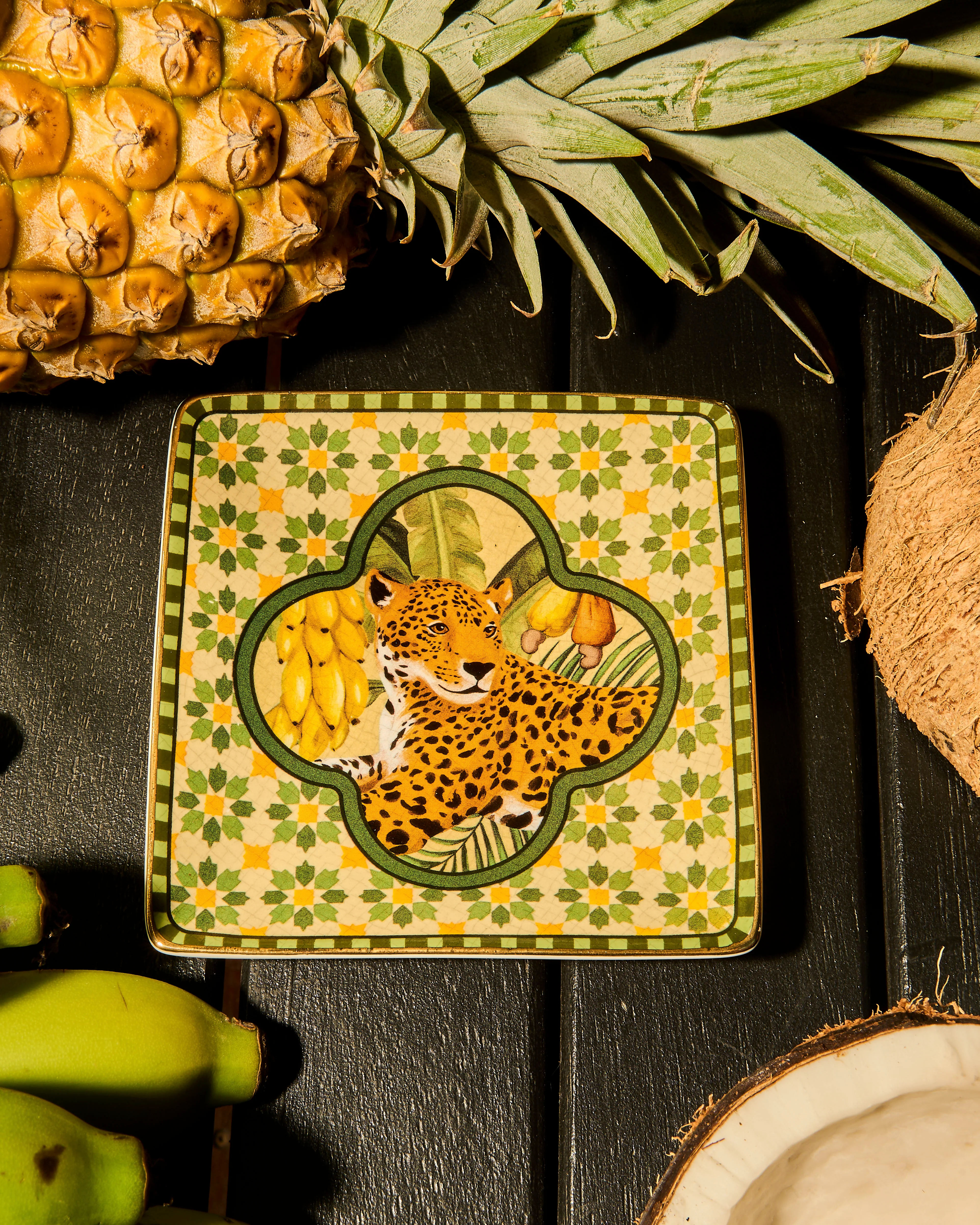 Square Trinket Tray Brazilian Summer - Image 2