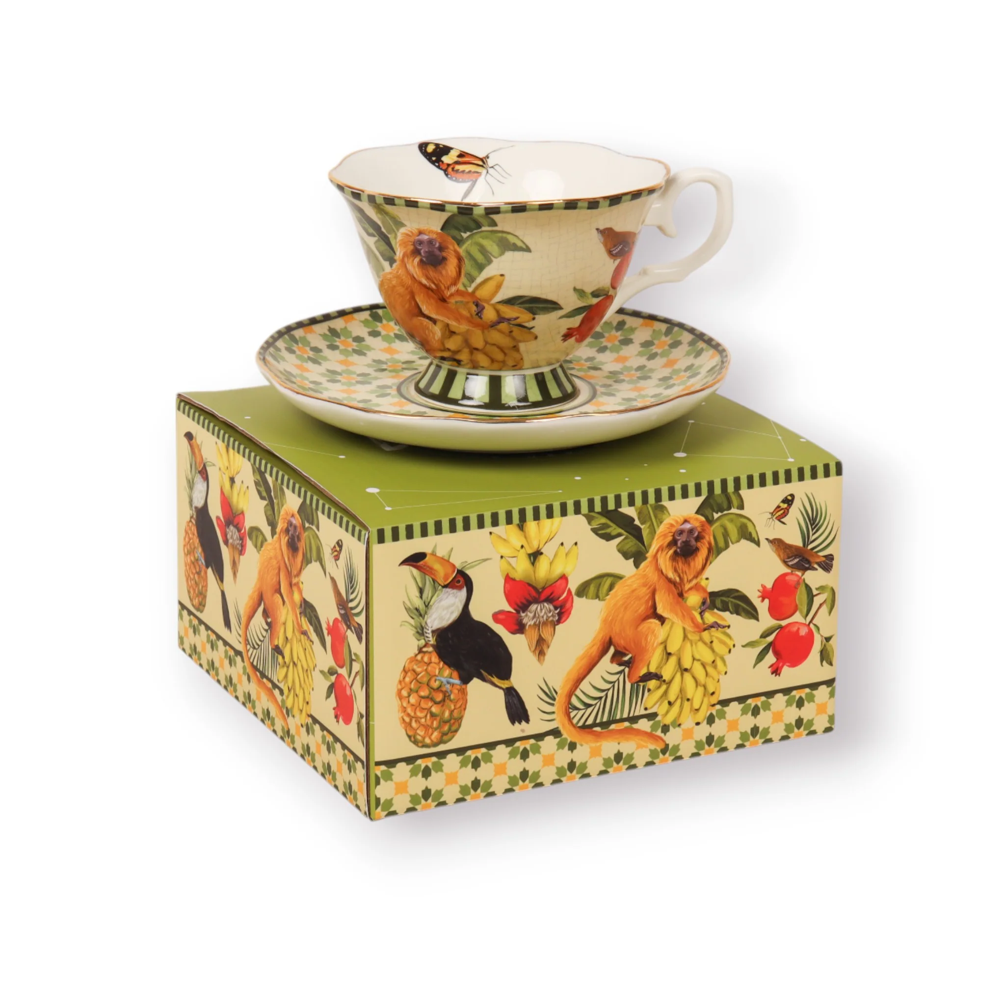 Tea Cup & Saucer Brazilian Summer - Image 5