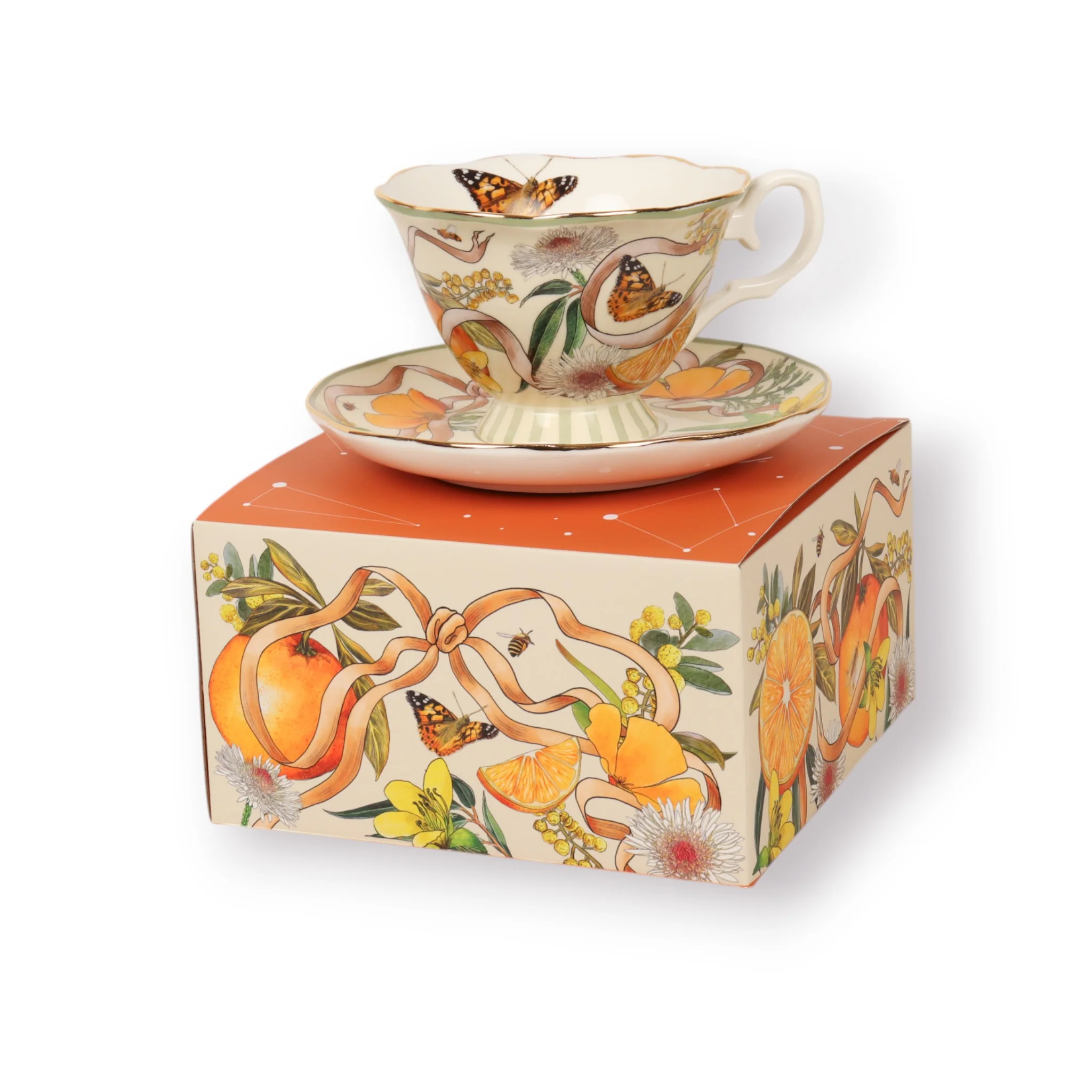 Tea Cup & Saucer Golden Hour - Image 6