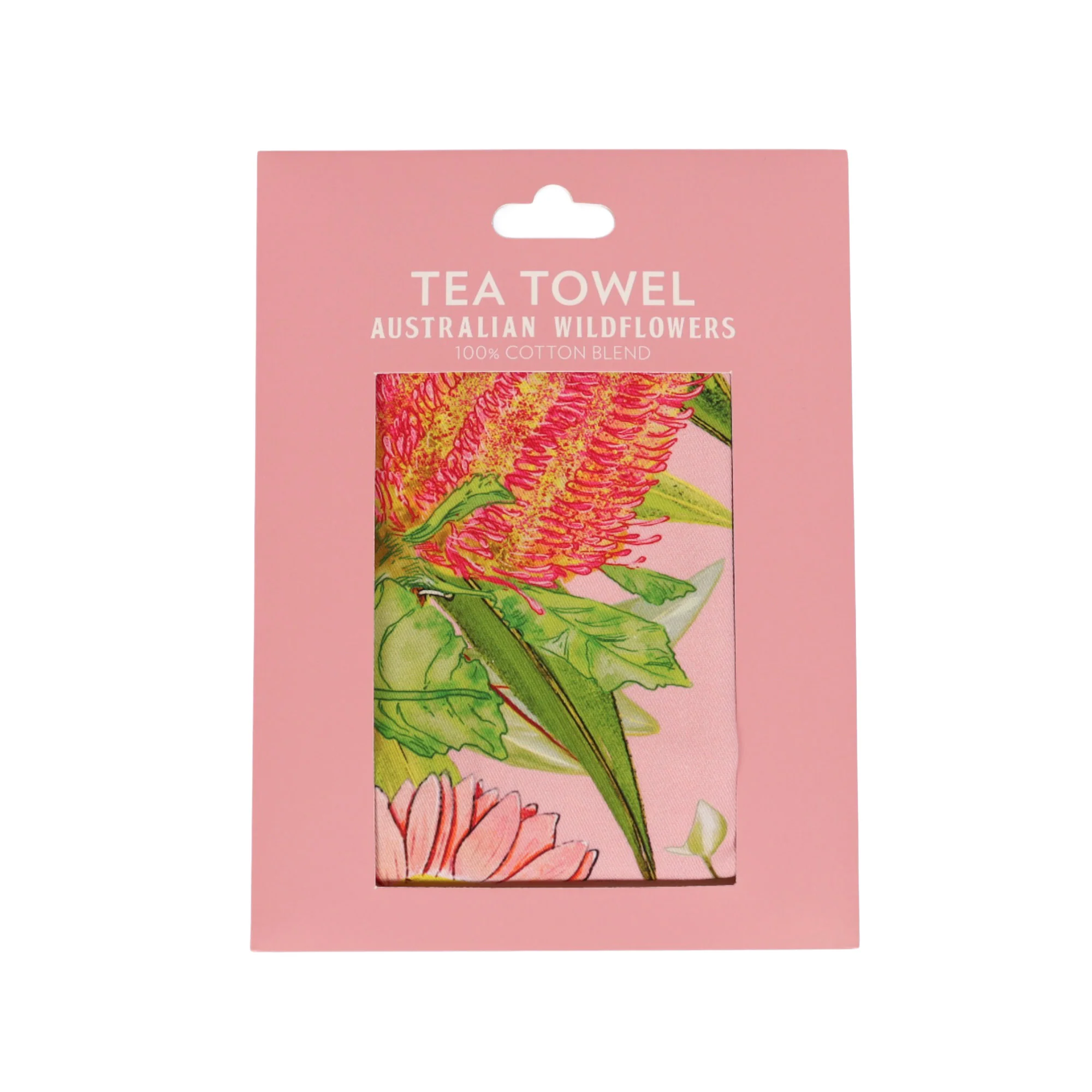 Cotton Tea Towel Australian Wildflowers Cockatoo - Image 2