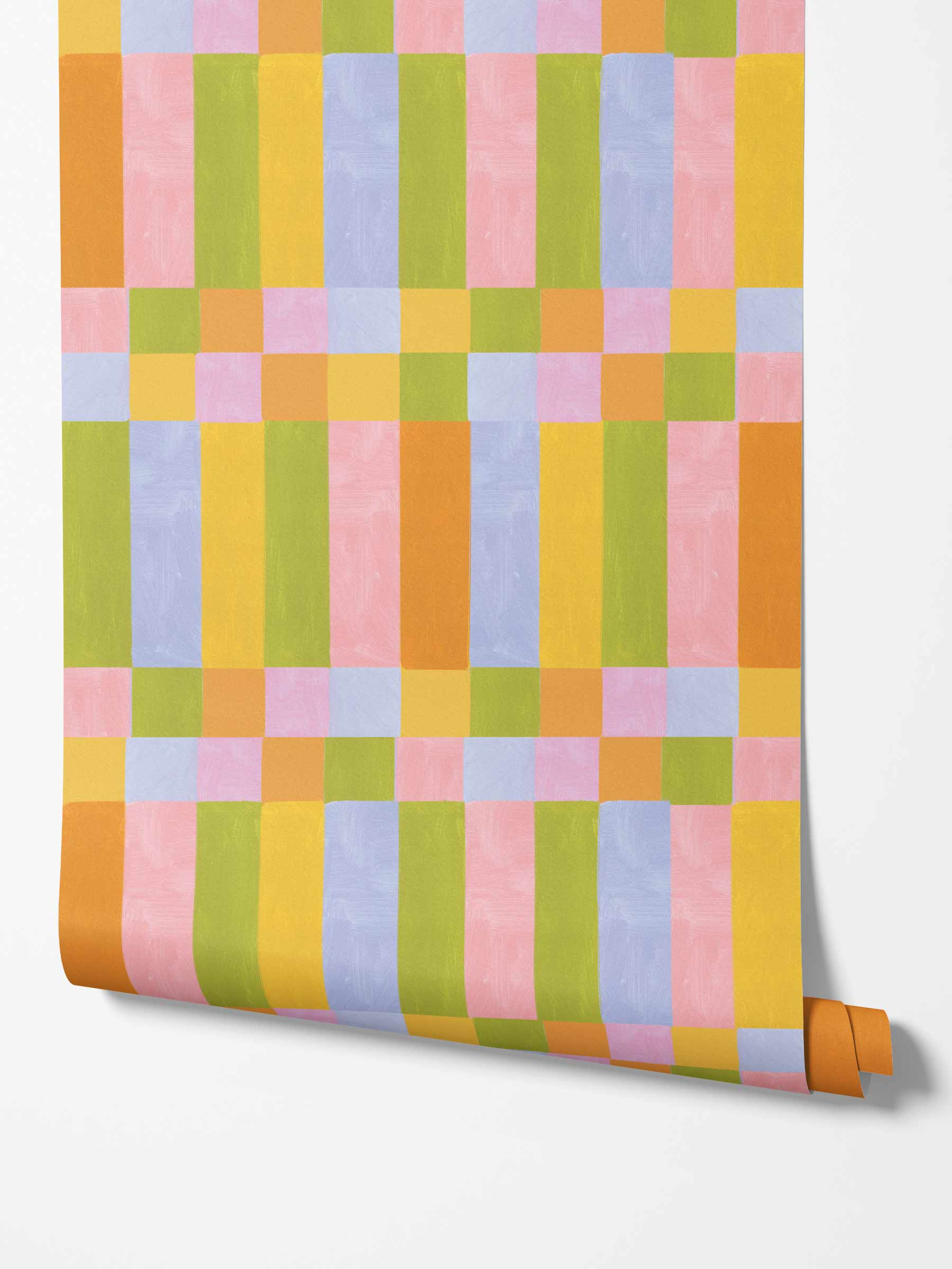 Wallpaper Painterly Bricks